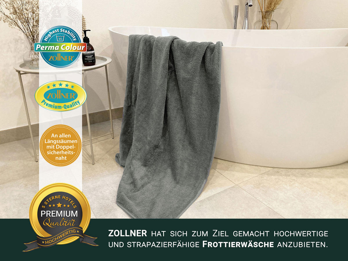 DUSCHTÜCHER, 3er-Set, 70x140 cm, 100% Baumwolle, Braun - Taupe, Textil (70/140cm) - Zollner