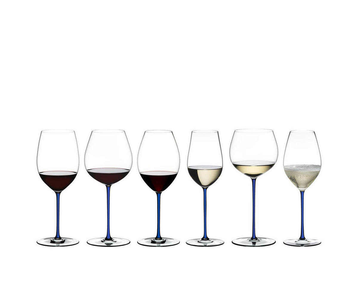 RIESLING/ZINFANDEL WEINGLAS Fatto A Mano Dunkelblau 125 ml - Dunkelblau, Glas (0.125L) - Riedel