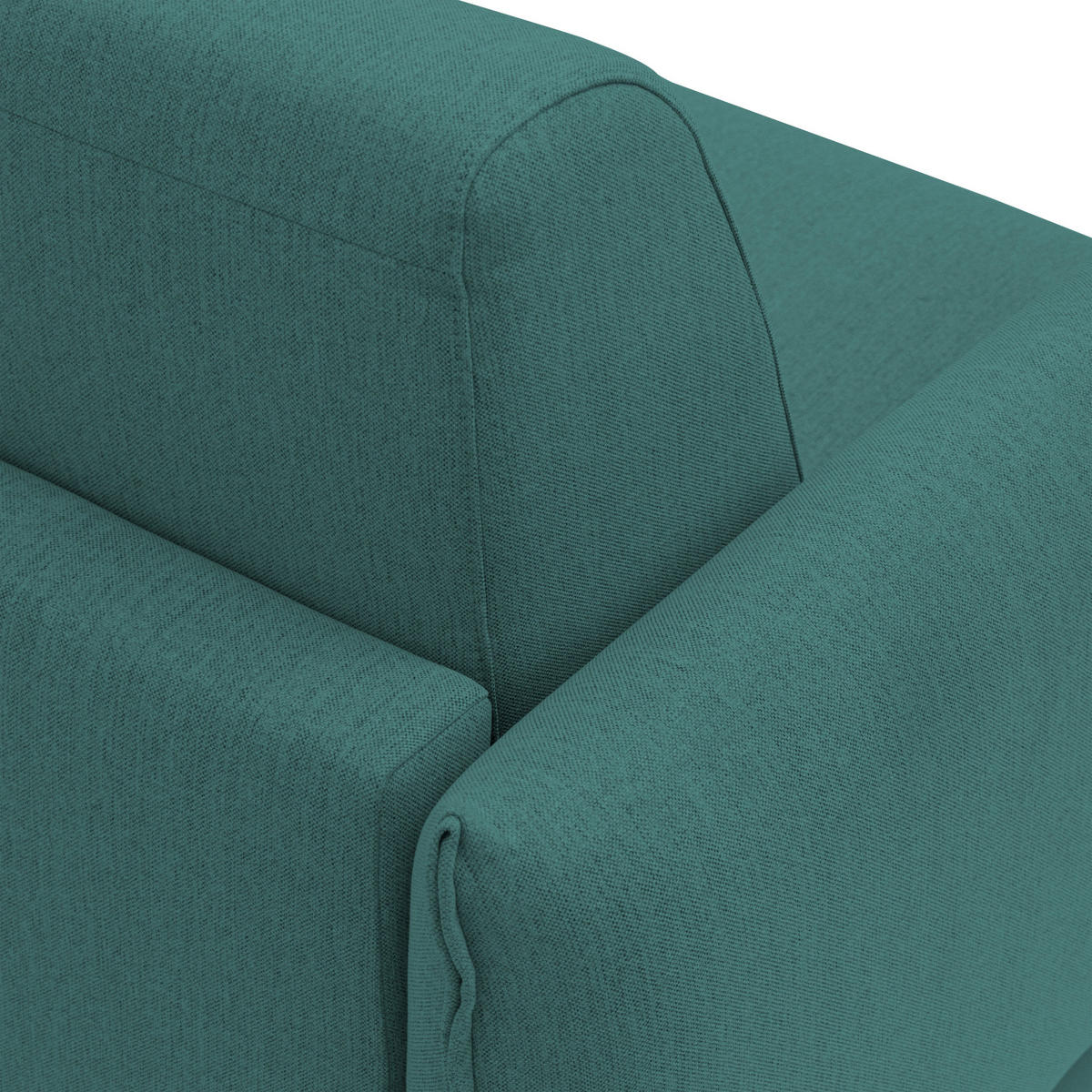 SCHLAFSOFA Scarlet - Petrol, Textil (195/95/96cm) - Divani.store
