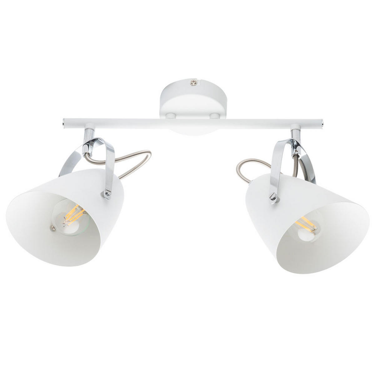 DECKENLEUCHTE ARMECA Metall Weiß - Weiß, Metall (32.5/11.5/24cm) - Globo Lighting