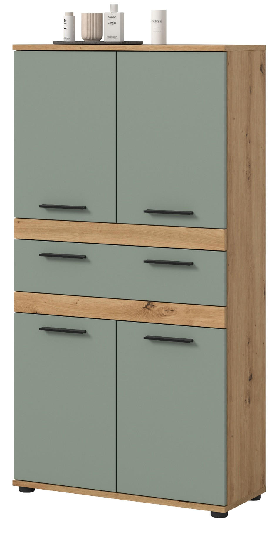 Inn.Furn Midischrank Salbeigrün 70x135x31 cm