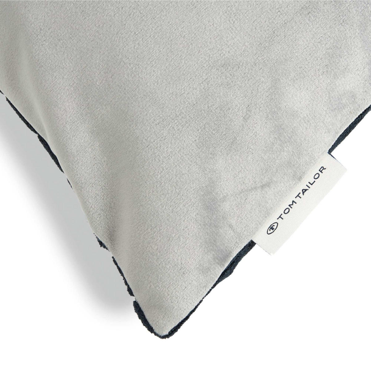 ZIERKISSENHÜLLE DEKOKISSENHÜLLE CORD - Titanfarben, Textil (58/38cm) - Tom Tailor