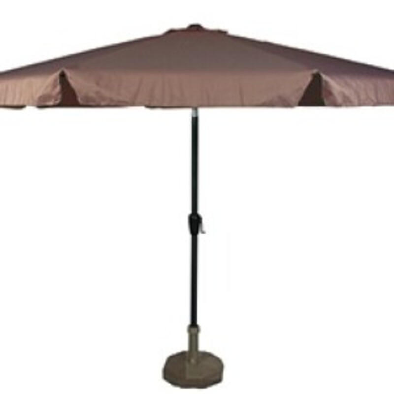 SONNENSCHIRM ZUM AUFKLAPPEN Libra - Taupe - 350/350/ cm - Taupe, Textil (350/350cm) - Lesli Living