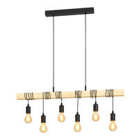HÄNGELEUCHTE Holzbalken Eiche Braun - Braun, Holz (100/10/110cm)