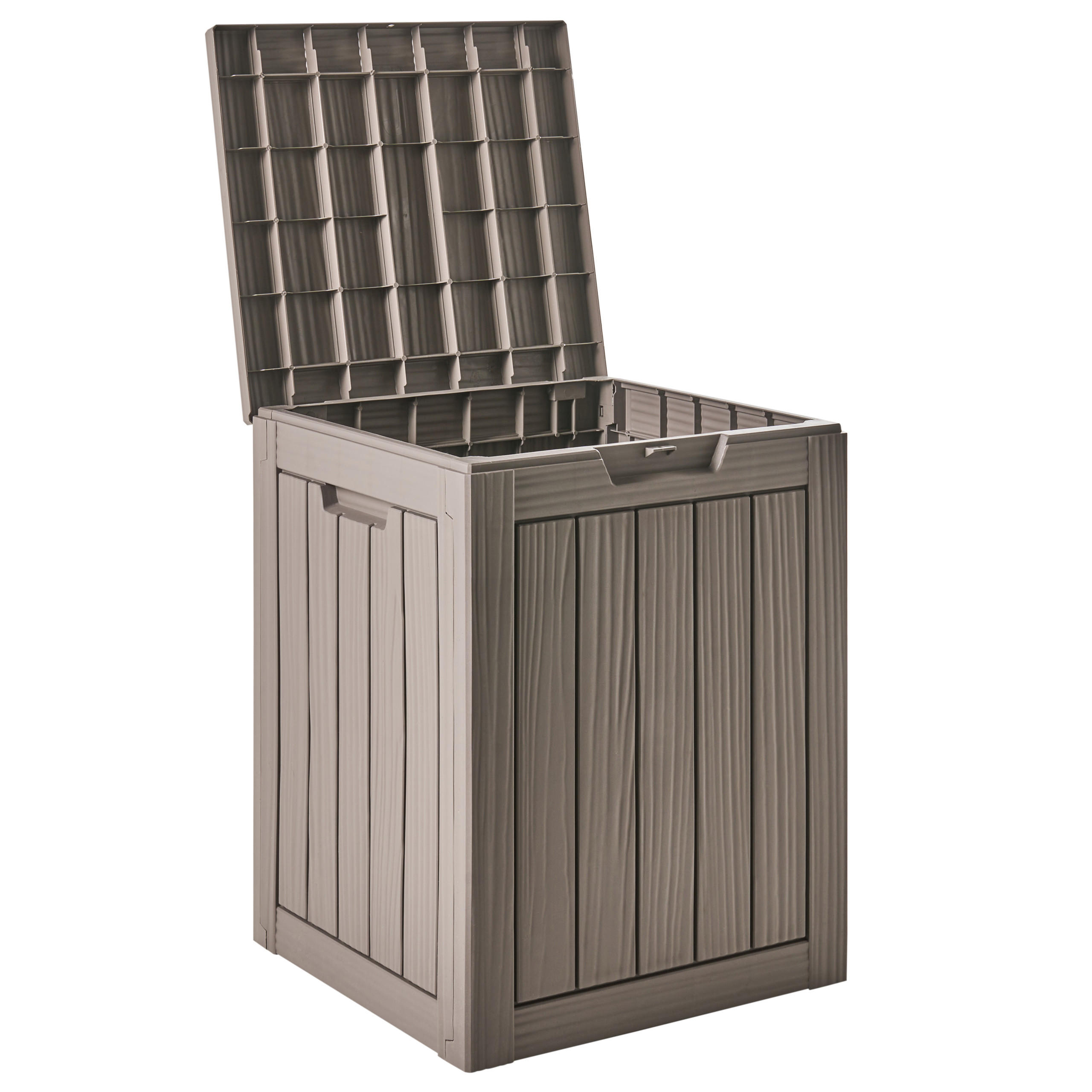 AUFBEWAHRUNGSBOX Medellin 46 cm 43 cm Taupe - Taupe, Kunststoff (46/58/43cm) - Beliani