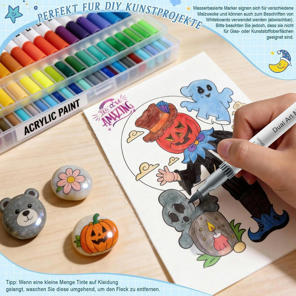 MARKER-SET 80-teiliges Set - Multicolor, Kunststoff (15/9/16cm)