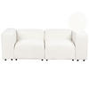 2-SITZER-SOFA Bouclé cremeweiß Falsterbo - Weiß, Textil (204/70/105cm) - Beliani