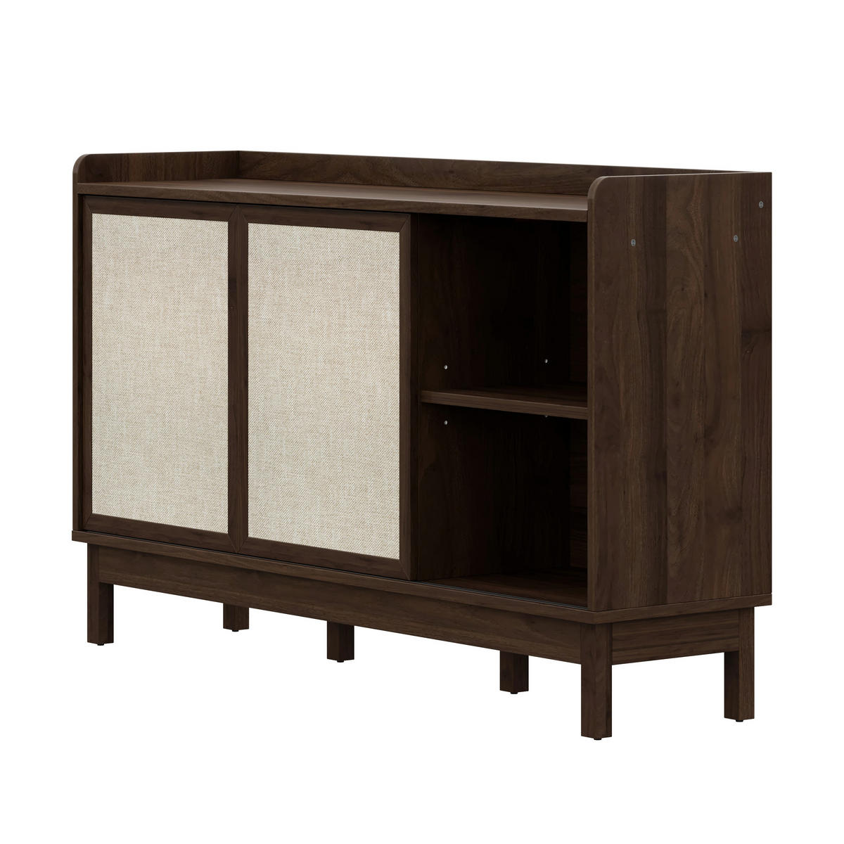 SIDEBOARD 150/39,5/80 cm mit 2 Schiebetüren & 2 Schubladen in Natur - Naturfarben, Holzwerkstoff (150/80/39.5cm) - BEAOK