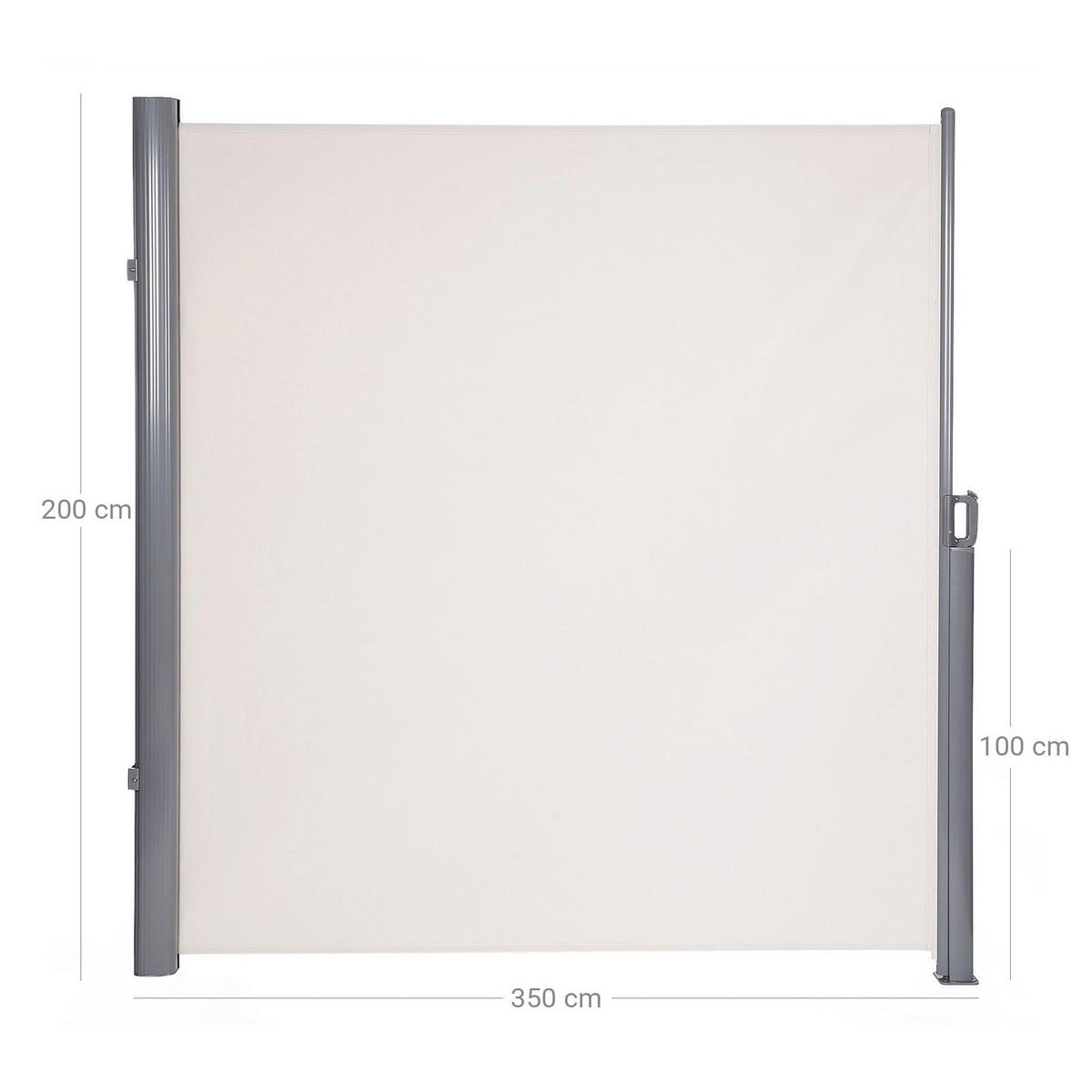 SEITENMARKISE - Beige, Textil (200/10/350cm) - Hansiro