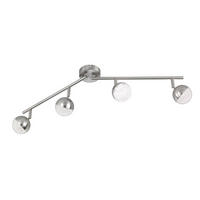 LED DECKENLEUCHTE Silber mit beweglichen Spots - Silberfarben, Metall (78/17/9cm) - Wofi