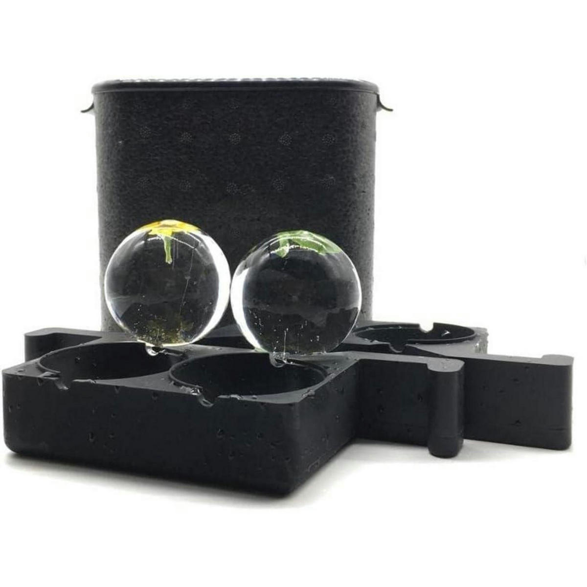 EISWÜRFELFORM Jumbo-Eisbälle 2,36 Zoll 4er Set - Transparent, Kunststoff (11/18.5/17cm)