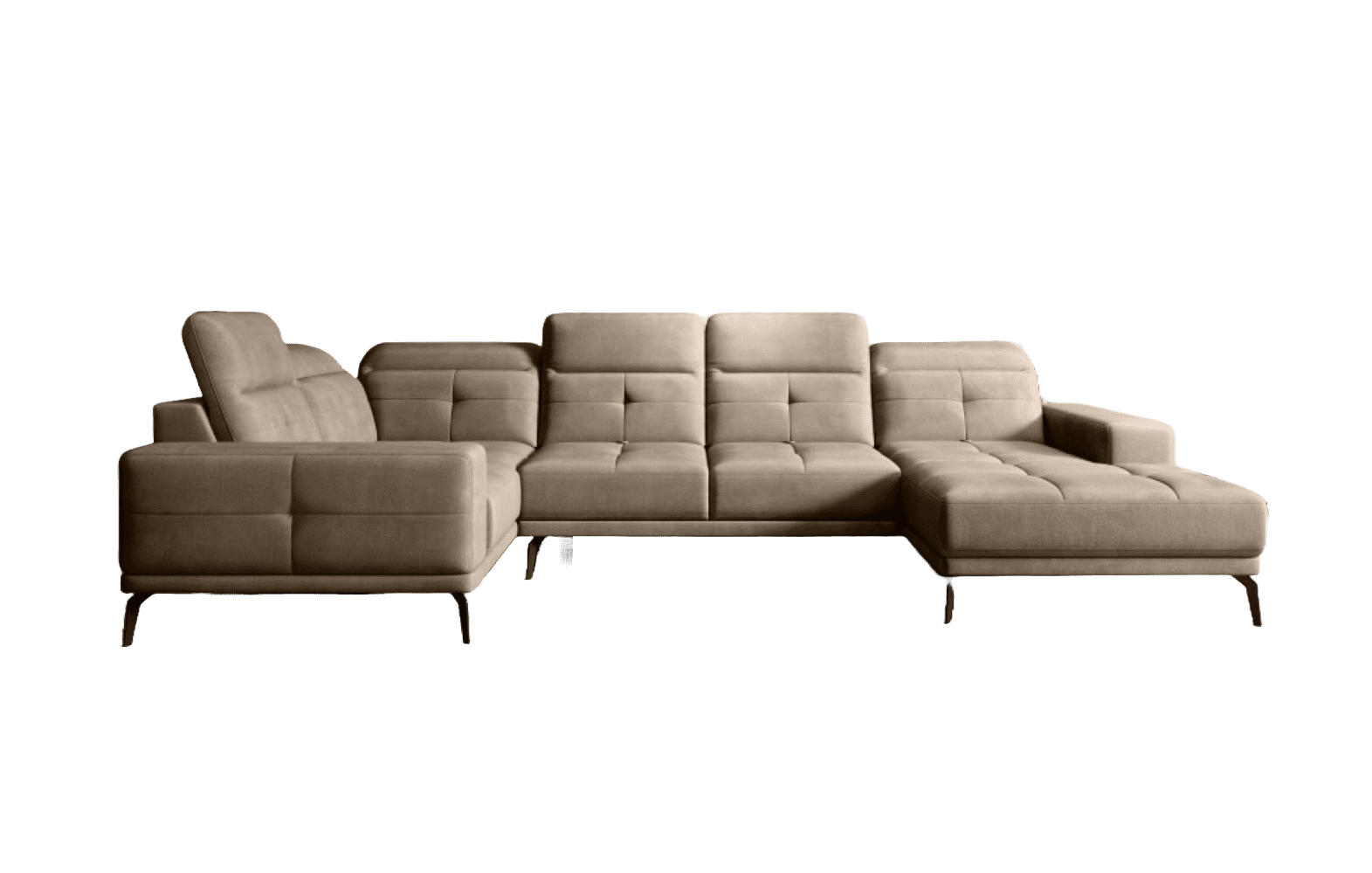 Eltap Wohnlandschaft Hellbraun 350x77x210 cm