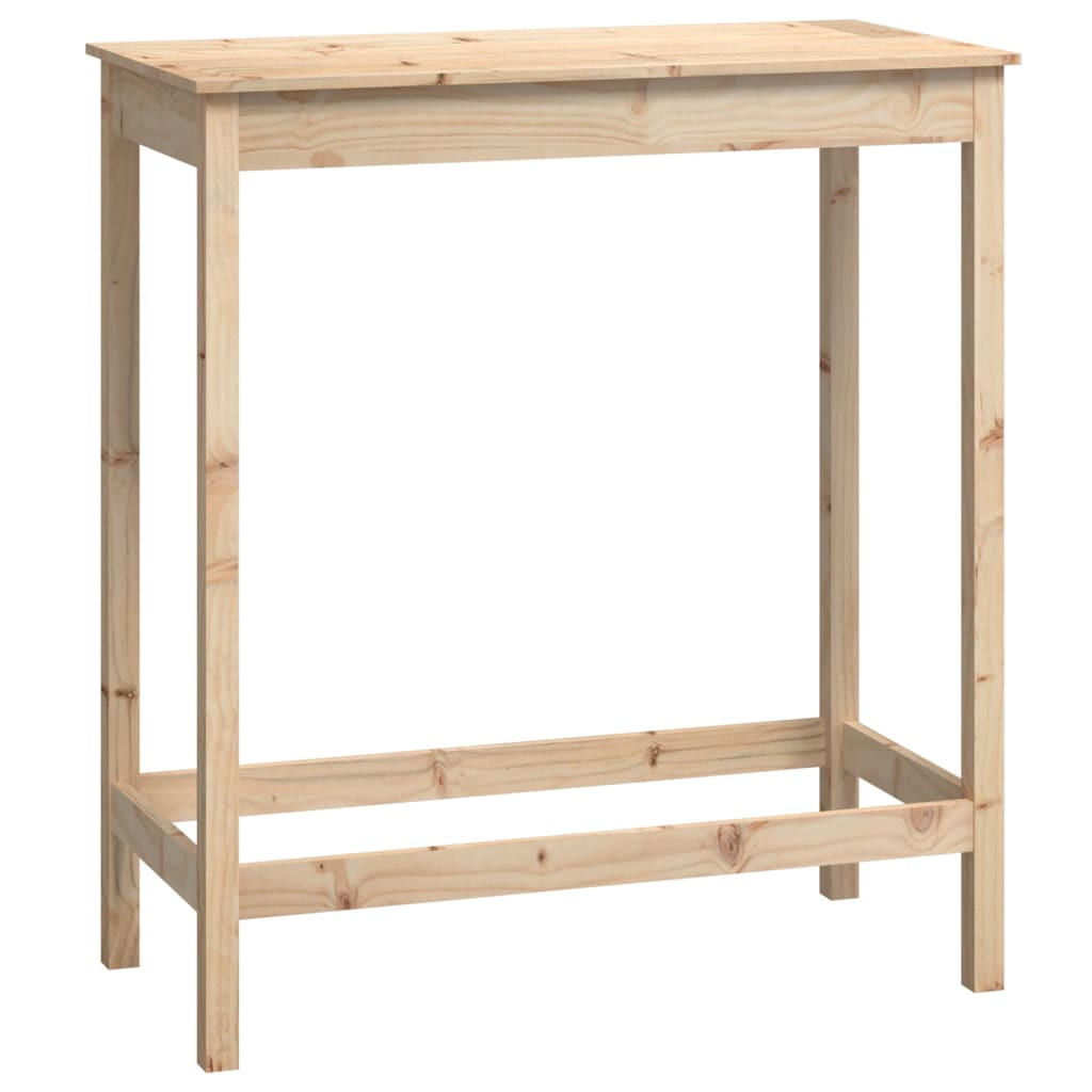 vidaXL Bartisch Natur 50x110x100 cm