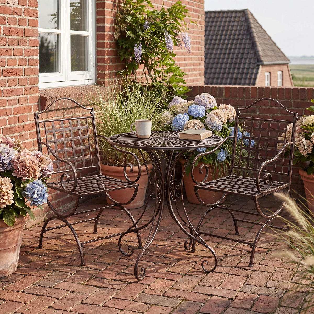 GARTENSITZGRUPPE 2 Metall Bronze - Bronzefarben, Metall - CLP