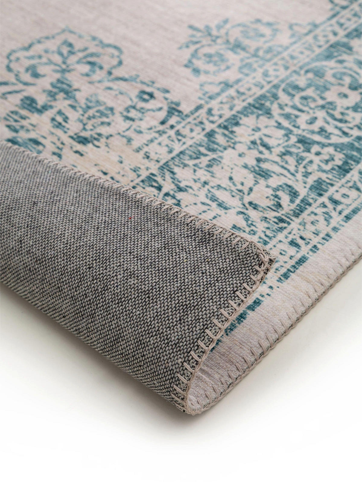 TEPPICH Laury Türkis 200x300 cm - Türkis, Textil (200/300cm) - benuta Pop