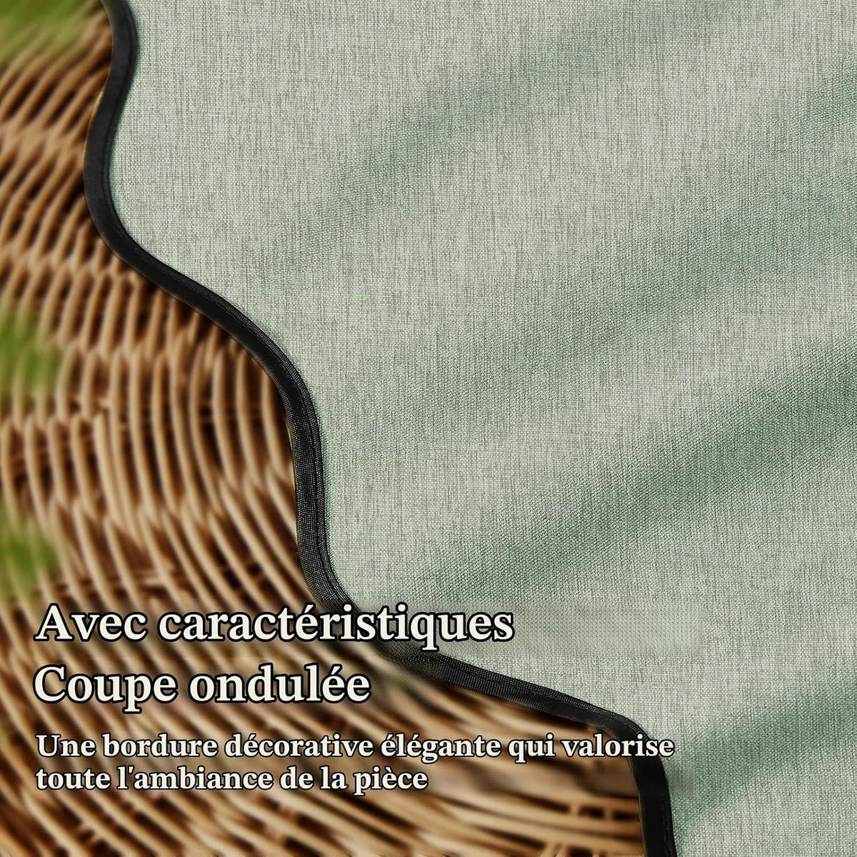 DUSCHVORHANG, grün, Leinenoptik, 90 x 180 cm - Grün, Textil (180/90cm)