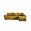 ECKSOFA MOLISA L Itaka 33 Rechts mit Schlaffunktion - Currygelb, Textil (245/145cm) - Bedante