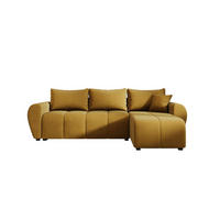 ECKSOFA MOLISA L Itaka 33 Rechts mit Schlaffunktion - Currygelb, Textil (245/145cm) - Bedante