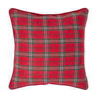 KISSENHÜLLE Edward Schottenkaro 45/45 cm - Rot, Textil (45/45cm) - Homescapes