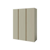 KLEIDERSCHRANK Luca LC01 - Schwarz/Grün, Holzwerkstoff/Kunststoff (145/195/50cm) - MIRJAN24