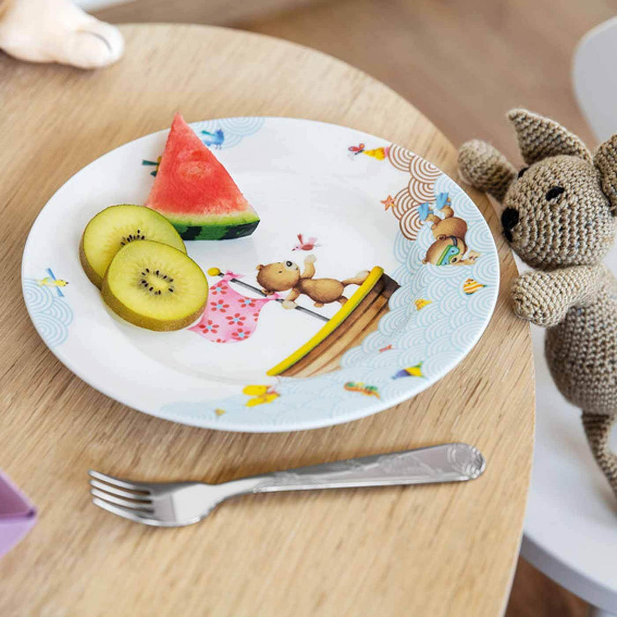 KINDERGESCHIRR Happy as a Bear bunt 3er Set - Multicolor, Keramik (1/1/1cm) - Villeroy & Boch