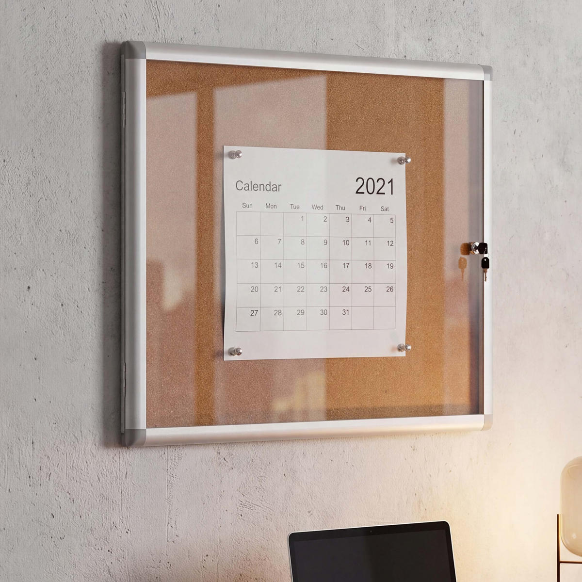 SCHAUKASTEN Beige - Beige, Metall (68/65/7cm) - MCW