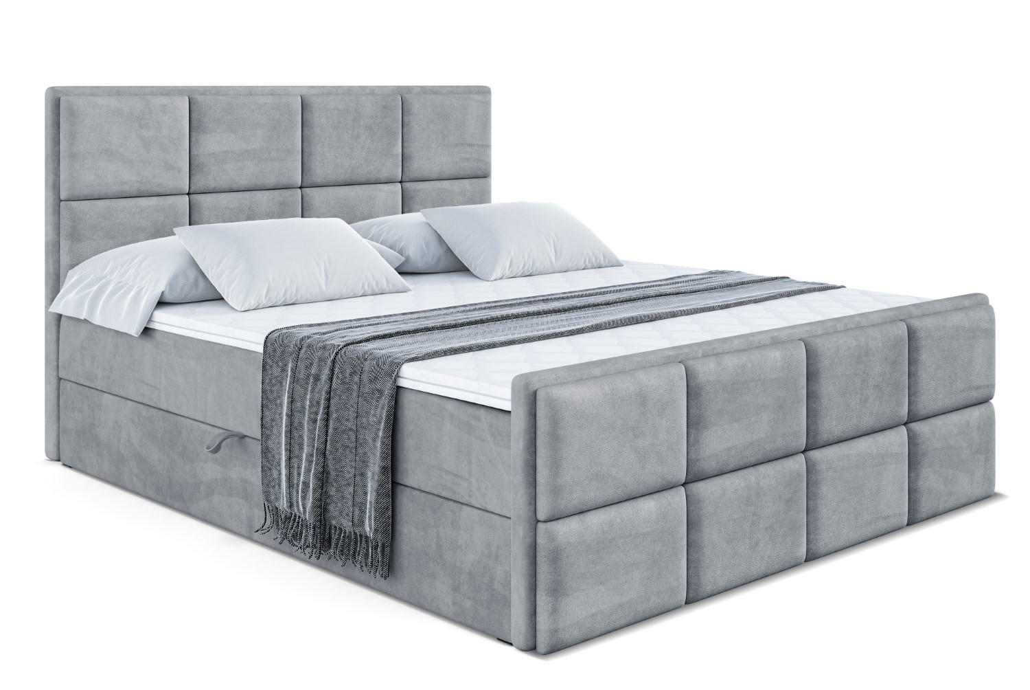 BOXBETT NOVA-Z - 160 x 200 - H3 - Grau - Grau, Holzwerkstoff (160/200cm) - ALTDECOR