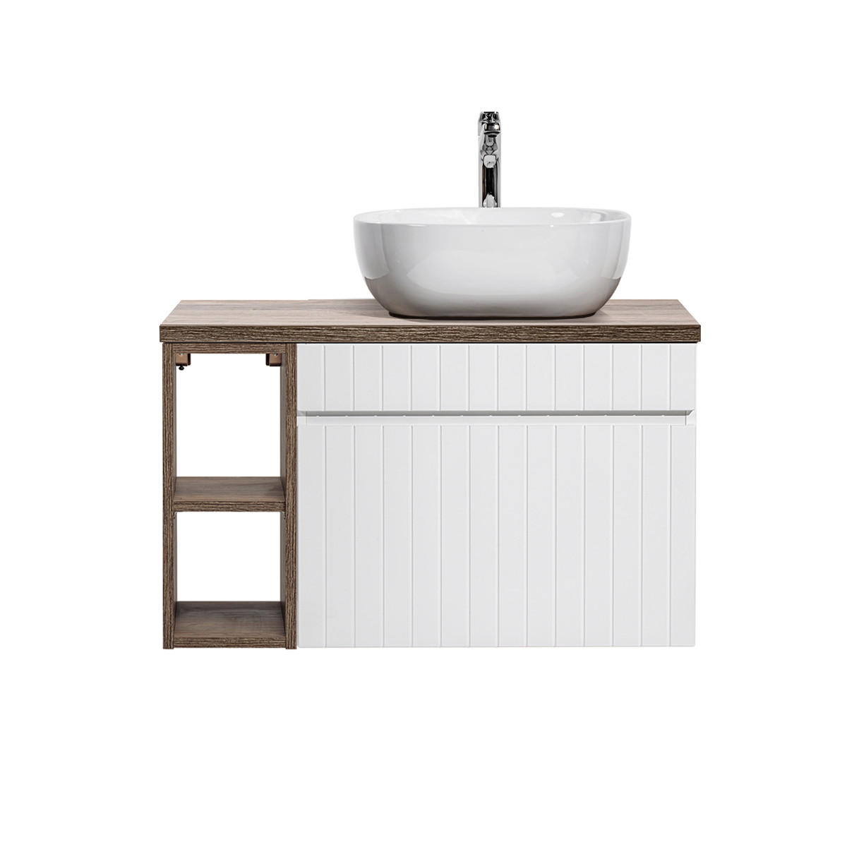 UMYVADLO 80cm Zelie Bílá - bílá, kompozitní dřevo (80/48/46cm) - Petits-meubles