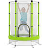 KINDER TRAMPOLIN, Grün, Stahl, Kunststoff - Grün, Metall (140/140cm) - AIYAPLAY