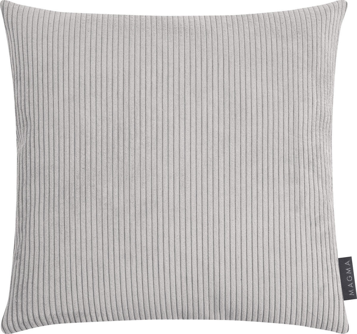 KISSENHÜLLE Inga Cord Look grau - Grau, Textil (40/40cm) - Magma Heimtexx