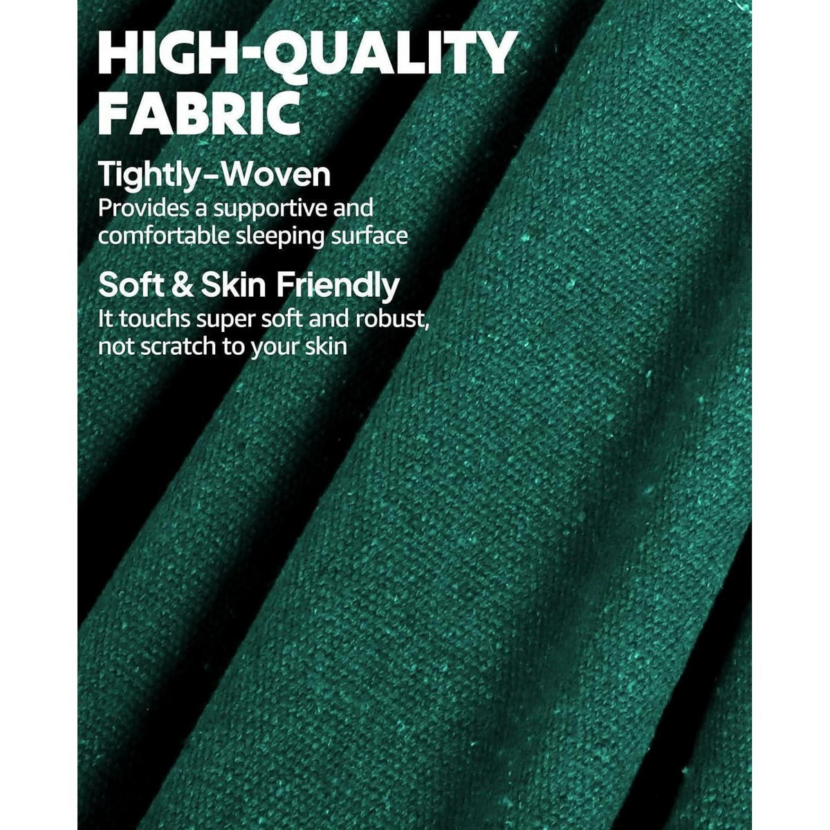 HÄNGEMATTE Dunkelgrün 300 x 150 cm - Grün, Textil (149.9/2.5/299.7cm)
