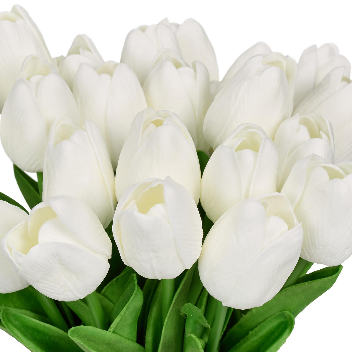 24XKUNSTTULPE - Multicolor/Grün, Kunststoff (33.5cm) - Relaxdays