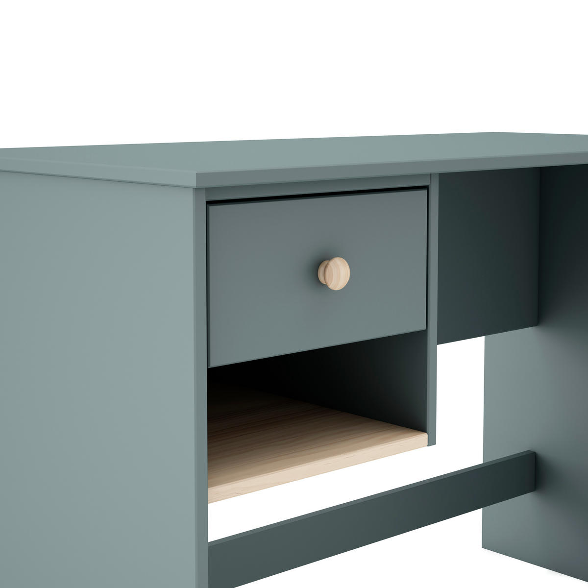 SCHREIBTISCH Esteban Grün 110/55/75 cm - Grün, Holz (110/55/75cm) - Calicosy