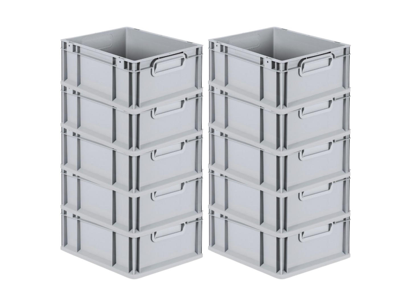 Thumbnail - Proregal Eurobox, Grau, Kunststoff, Rechteckig, 30x17x40 cm, Ordnen & Aufbewahren, Aufbewahrungsboxen