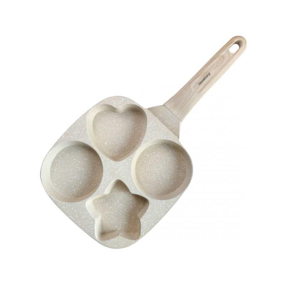 EIERPFANNE Beige 36/19/2.3 cm 56769 - Beige, Metall (19cm) - Klausberg 