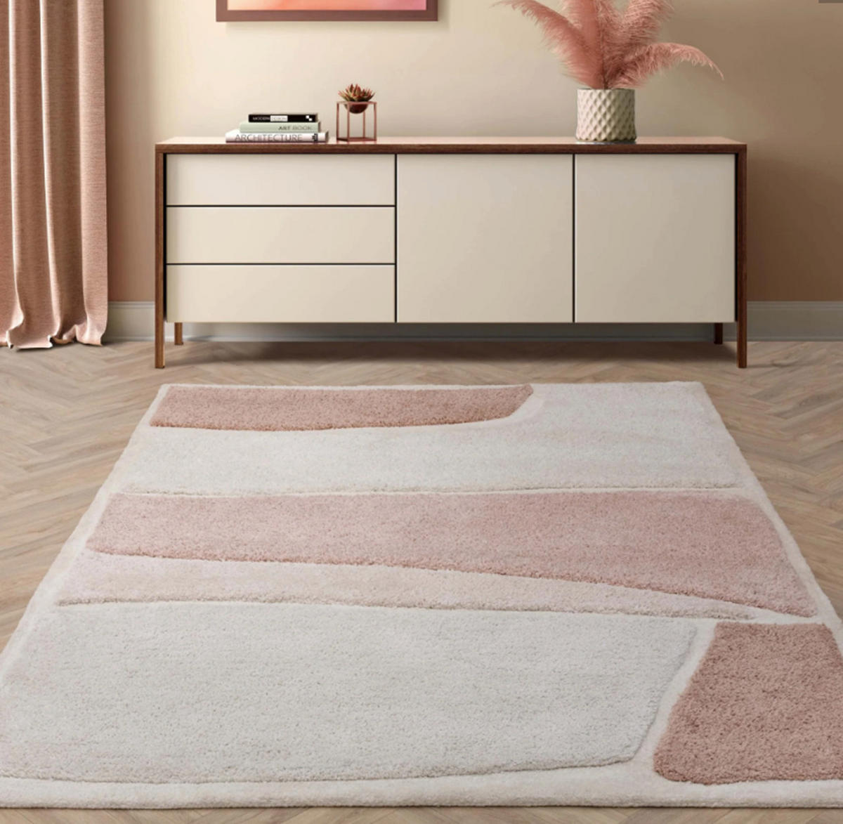 TEPPICH modern Wohn-/Schlafzimmer WELKIN Rosa 120 x 170 cm - Pink, Textil (120/170cm) - Novatrend