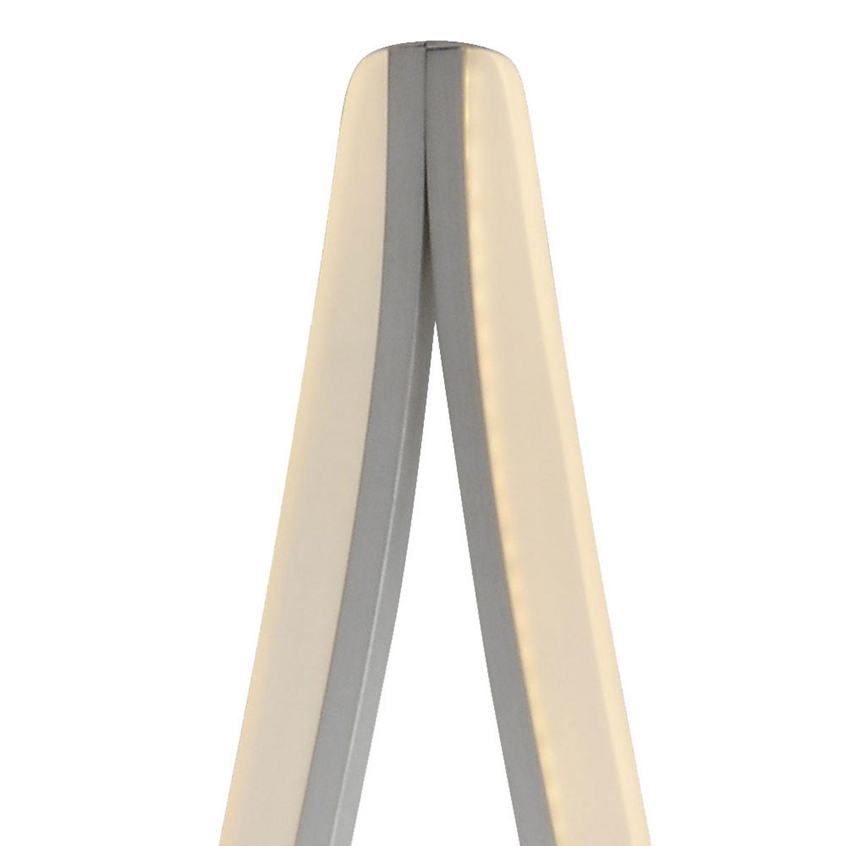 LED STEHLEUCHTE NOREEN Aluminium Silber - Silberfarben, Metall (22/22/146.5cm)