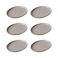 DESSERTTELLER Jasper Grau ø 19.0 cm 6er Set - Grau, Keramik (19cm) - Ritzenhoff Breker