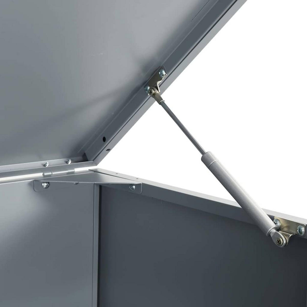 MÜLLTONNENBOX Gorilo für 1 Tonne Grau 69x79x117 cm - Grau, Metall (69/117/79cm) - DELUKE