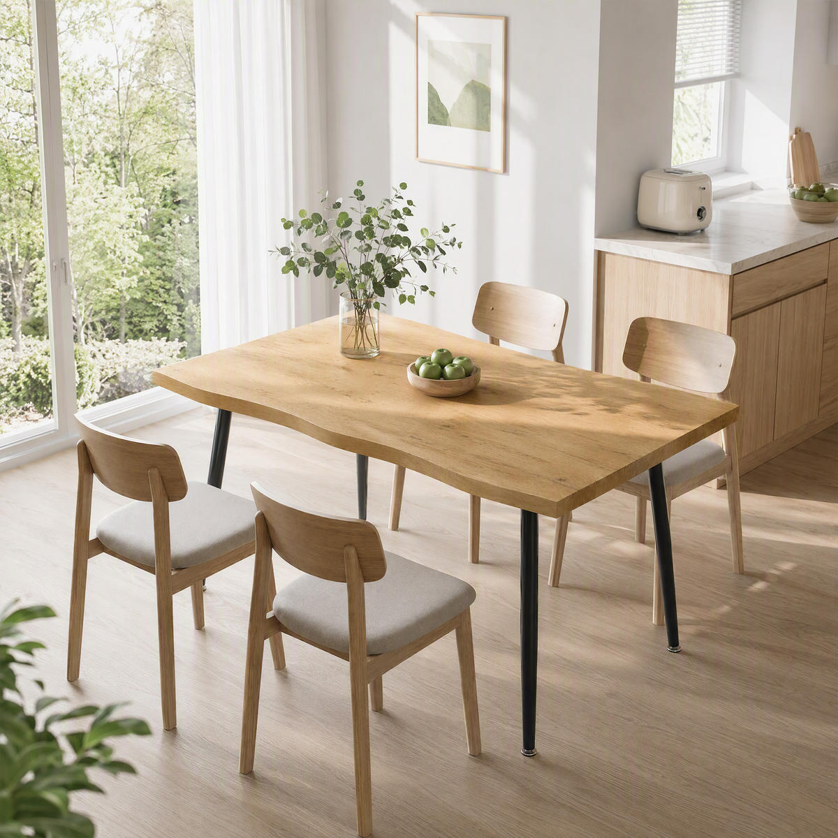 ESSTISCH Eichefarben 110.0/70.0/75.0cm - Eichefarben, Holzwerkstoff (110/70/75cm)