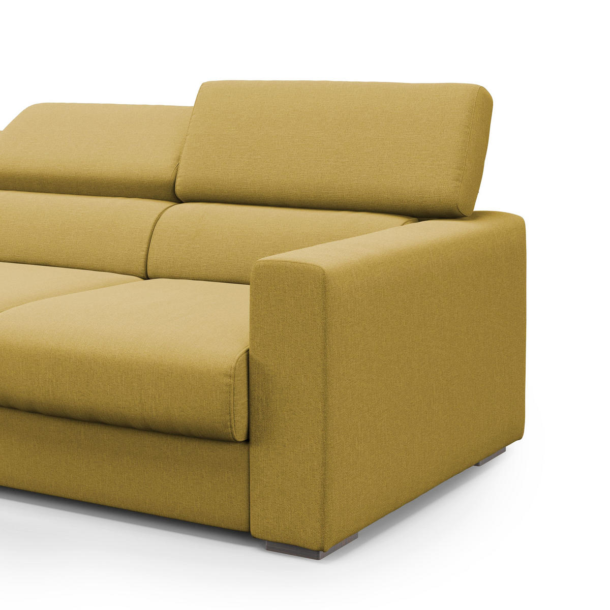 LINEARSOFA Dylan - Gelb, Textil (240/74/100cm) - Divani.store