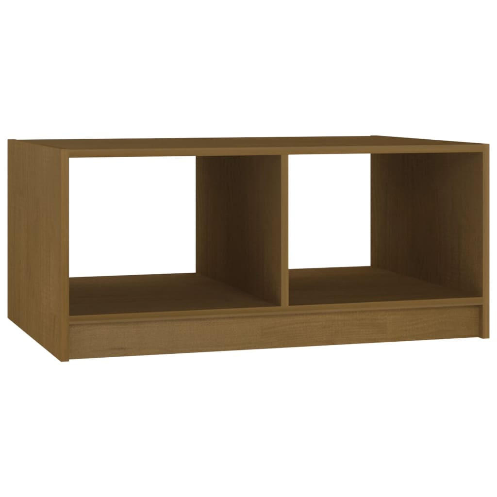 COUCHTISCH Honigbraun 75x50x33,5 cm Massivholz Kiefer - Braun, Holz (75/50/33.5cm) - furnicato