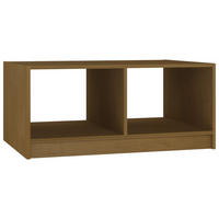 COUCHTISCH Honigbraun 75x50x33,5 cm Massivholz Kiefer - Braun, Holz (75/50/33.5cm) - furnicato