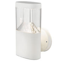 LED AUSSEN-WANDLEUCHTE Edelstahl Weiß - Weiß, Metall (6.6/23/12.6cm) - Globo Lighting