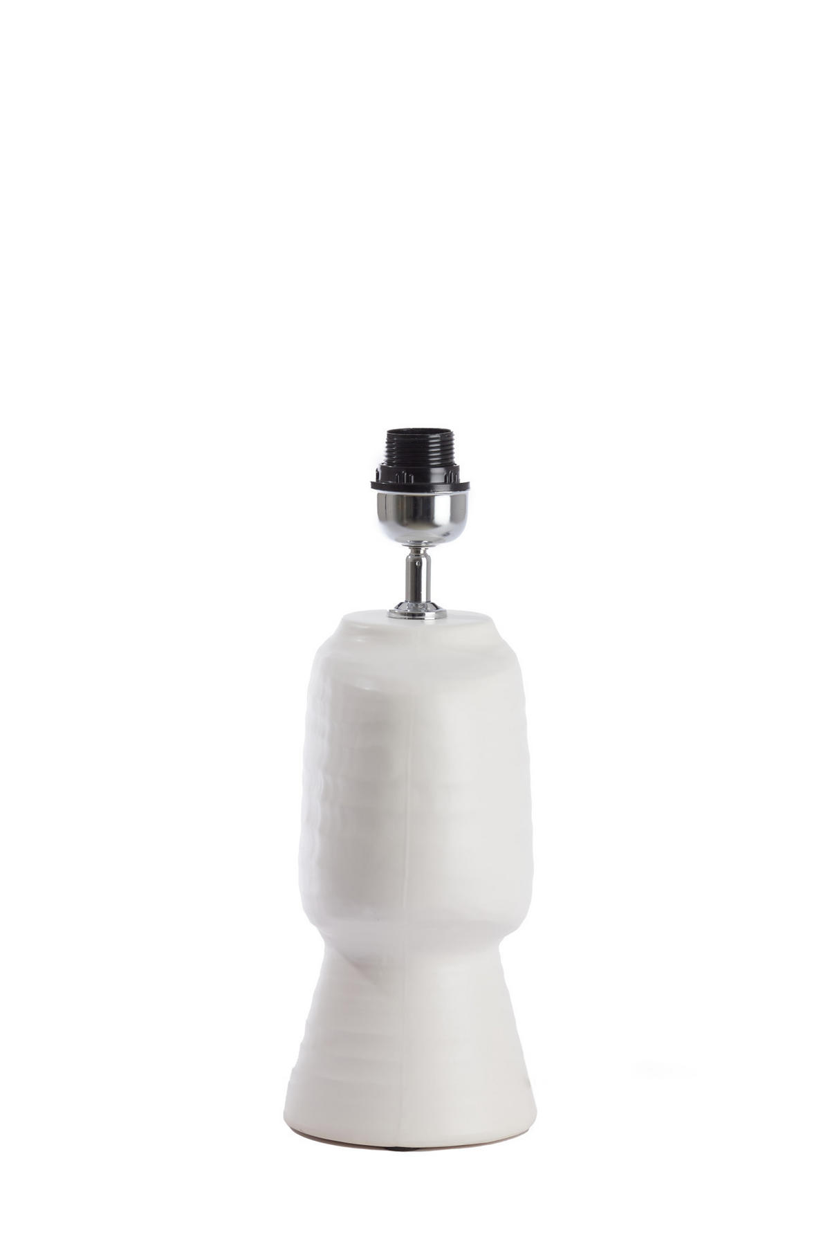 LAMPENFUSS Gandoro Weiß Ø22,5/39 cm - Weiß, Keramik (22.5/14.5/39cm) - Light & Living