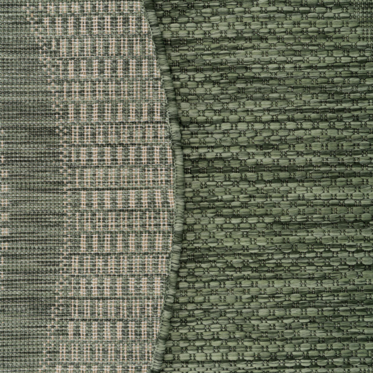 OUTDOORTEPPICH 80/80 cm Roma 272 - Grün, Textil (80/80cm) - Paco Home