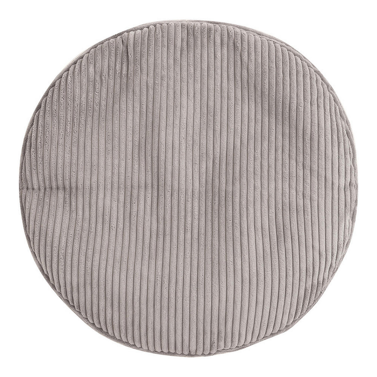 SITZPOUF Rund Milano - Grau, Textil (55/35/55cm) - icon