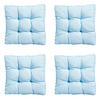SITZKISSEN Panama 47/47 cm 4er-Set - Hellblau, Textil (47/8/47cm) - Madison