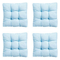 SITZKISSEN Panama 47/47 cm 4er-Set - Hellblau, Textil (47/8/47cm) - Madison