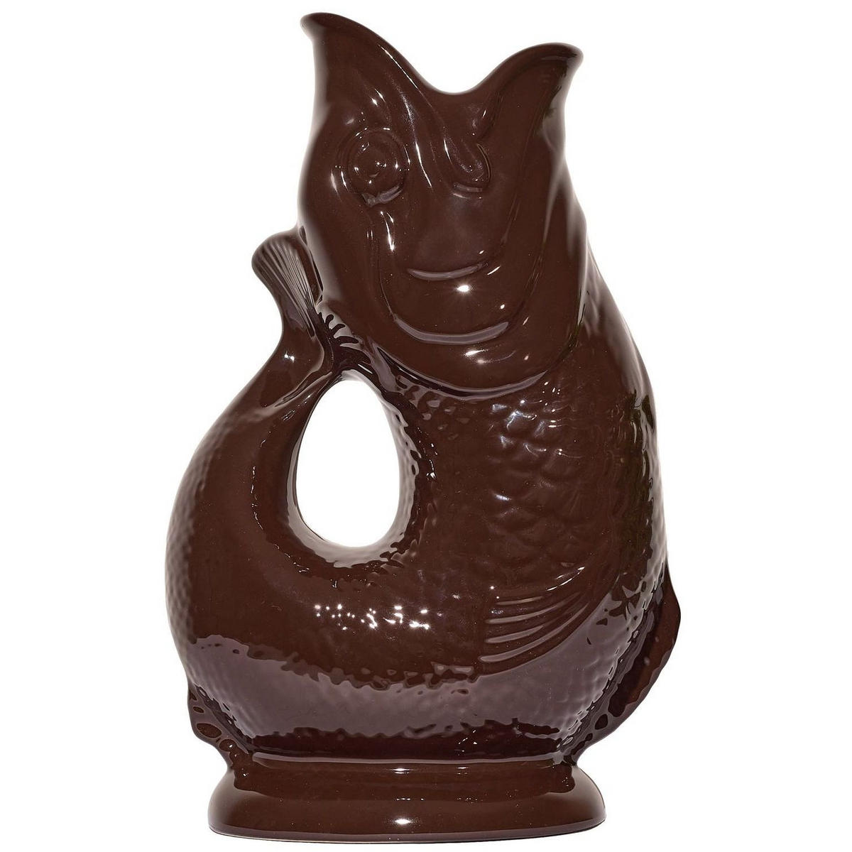 KARAFFE mit „Gluck-Gluck“-Geräusch 27,5/17/9,5 cm - Mokka, Keramik (1.2L) - Gluckigluck